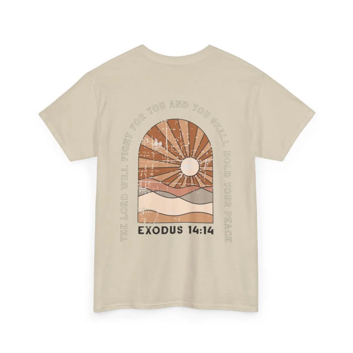 Exodus 14:14 Women's Graphic Tee Casual Short Sleeve Summer Clothes Comfort Tshirt Unisex Heavy Cotton Tee