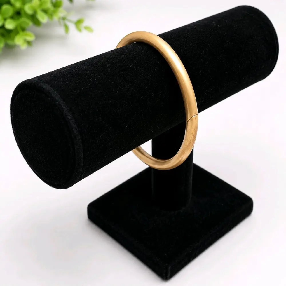 Gold-Tone Hinged Bangle Bracelet