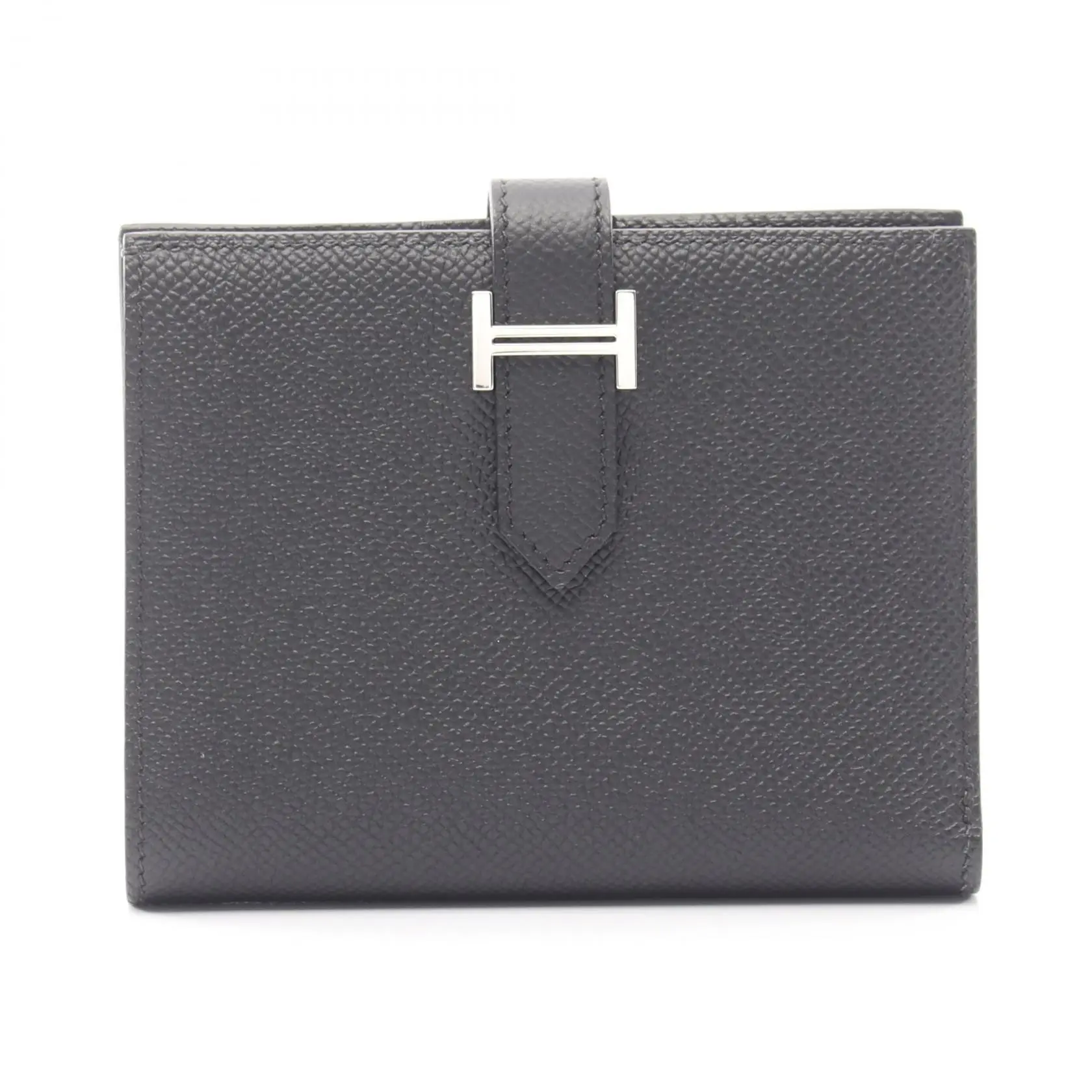 Pre-owned HERMÈS Calfskin Small Leather Goods Hermes Bearn Compact Wallet