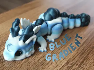 Flexi Cloud Dragon – Articulated 3D Printed Fantasy Collectible, 6" & 8.5"