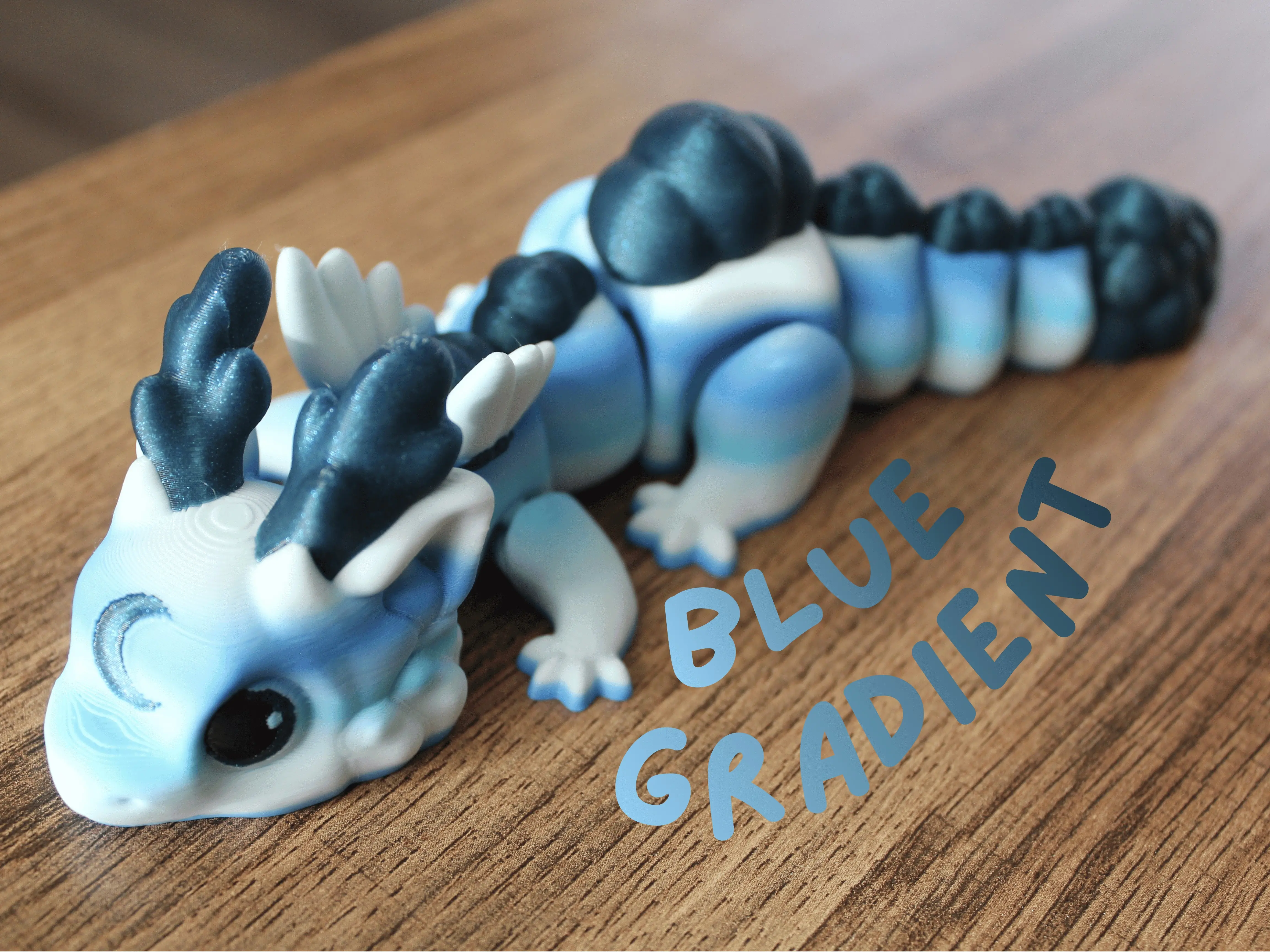 Flexi Cloud Dragon – Articulated 3D Printed Fantasy Collectible, 6" & 8.5"