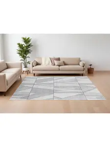 HomeRoots 567854 9x12 ft. Abstract Hand-Woven Rectangle Area Rug, Black & Ivory, Black-and-White Modern Area Rugs, Black-And-White Area Rugs