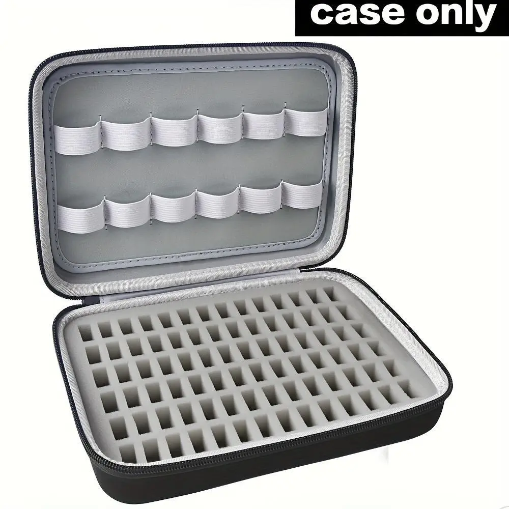 1pcs [Bobbin Holder, Thread Organizer] Bobbin Holder for Brother, Janome, Babylock, Singer - 84pcs Bobbins and 24pcs Thread Spools Storage Box, Black (Box Only)