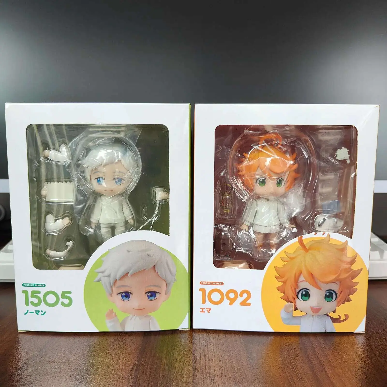 The Promised Neverland #1505 #1092 Emma & Norman Figure Anime Chibi Figure PVC Action Model Toys Anime Figure