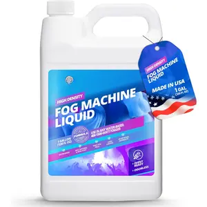 1 Gallon Fog Machine Liquid  - Pro-Grade  Machine, High Density Fog Juice for 400-1500 Watt Foggers, Water-Based, Lasting & Ultra Thick Atmosphere, Ideal for Film, Theater and Events