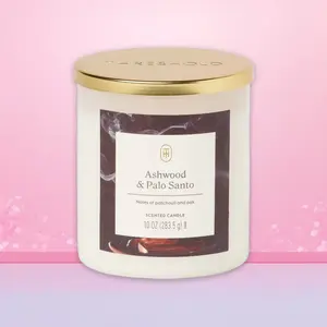 Threshold 3-Wick 19oz Lidded Glass Candle Climbing Rose,Trending Large Candle,3-Wick Design,Floral Scent,TikTok Hot Sale,Aromatherapy Decor