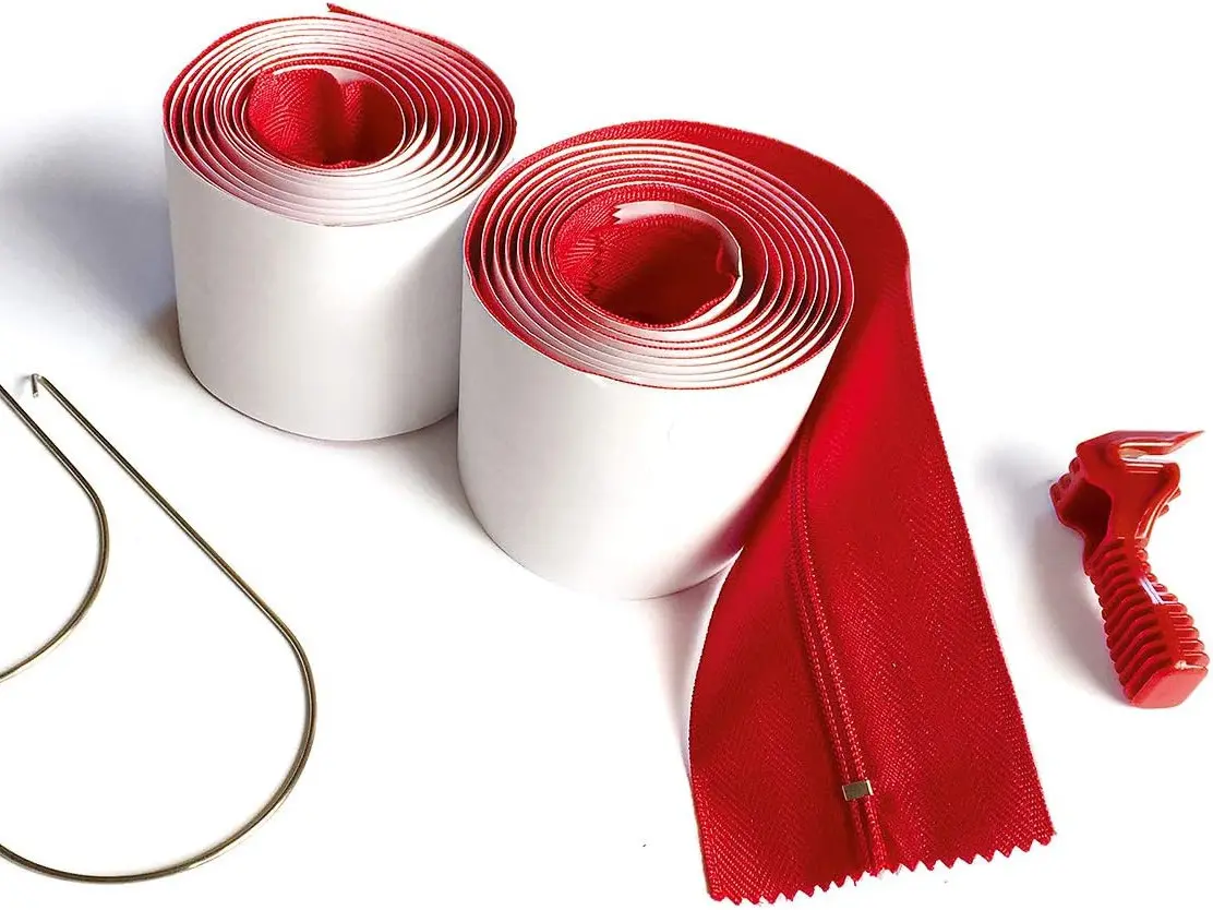 ZipWall Heavy-Duty Zipper for Dust Barriers, 2-Pack, HDAZ2, Red
