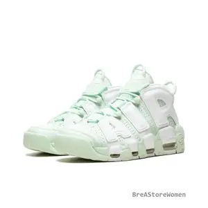 Air More Uptempo Barely Green — Stylish, Comfortable, Trendy, Versatile, Non-Slip Casual Sports Sneakers
