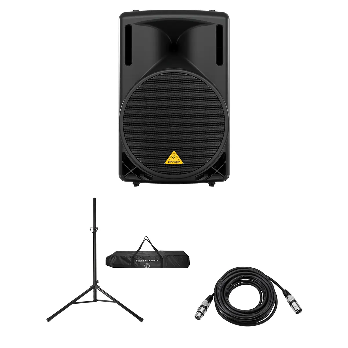 Behringer Eurolive B215XL 15" 1000W Active PA Speaker, with Stand and Cable