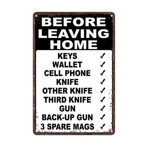 8"x12" Rectangular Universal Aluminum Rustic Farmhouse Hanging Sign - Durable Iconic Metal Plaque, Pre-Drilled Holes, Entryway Reminder, Birthday Family Gift, Indoor Decor Supply