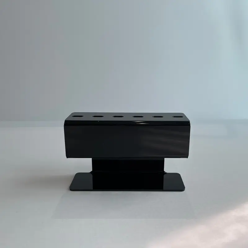 Tweezers Stand Holder - Black, Compact Design, Sturdy Base for Easy Use