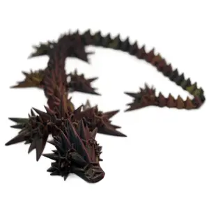 Articulating Collectible Dragons - Wicked, Void, Crystal, Wolf, Gemstone & Void Sea Designs - Approximately 24 Inches Long - Durable PLA+ Plastic