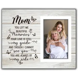 Memorial Photo Frame for Loss of Mother, Sympathy Gift for Mom, Bereavement Gift, Fits 4x6 In Photo