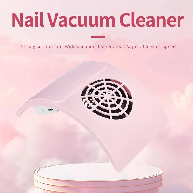 Professional Electric Nail Vacuum Cleaner, Nail Dust Collector, Strong Suction Low Noise Nail Art Manicure Tool, Home Use Pedicure Device, Nail Care, Christmas Halloween Gift