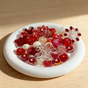 50g Mixed Color DIY Bead Bag, Multicolor Craft Materials, Acrylic Material, Perfect for Jewelry Making, Handmade Enthusiasts & Creative Makers