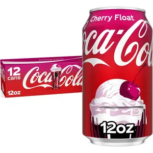 Coca-Cola Cherry Float Soda Soft Drink Cans, 12 fl oz, 12 Pack