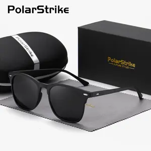 PolarStrike unisex stylish full-frame polarized sunglasses for outdoor activities, UV400 frog frame sunglasses.