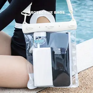 Screen Touching Waterproof Shoulder Bag, Crossbody Storage Bag For Swimming Pool, Water Park, Beach, Swimming Accessories