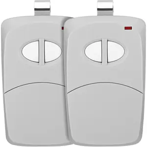 2 count 2  Gate Opener Remote Compatible with Multicode Linear MCS412001 10 Dip 300mhz Garage Door Opener Remote Control Transmitter with Sun Visor Clips