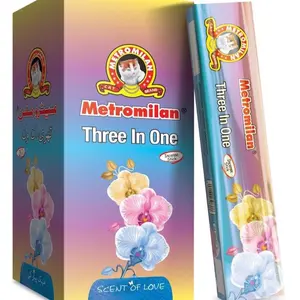 Metromilan Agarbati Incense 3 in 1 (18 sticks * 12 pc) - USA Shipping