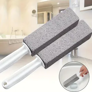 Volcanic Ash Toilet Brush Set, Strong Cleaning Power, Easily Removes Stubborn Limescale and Stains, Ideal for Home Bathroom Deep Clean, Bathroom Brush Cleaner, Bathroom Cleaning Tool