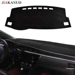 JIAKANUO Auto Car Dashboard Cover Mat Anti-Slip Anti-Vertigo for Toyota Corolla 2014-2018 Black Custom Fit Dashboard Carpet Sunshield Protector Sun Protection Heat Insulation