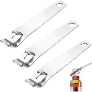 3 PCS Vial Decapper for 20mm and 13mm Flip Vial Cap Stainless Steel Remover Oral Liquid Seal Opener Bottle Openers for Beer Bottle Can Jar Lid(Stylish Style)