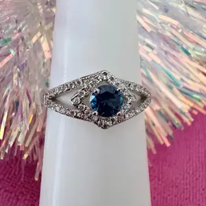 Size 12 ring lab created different stones