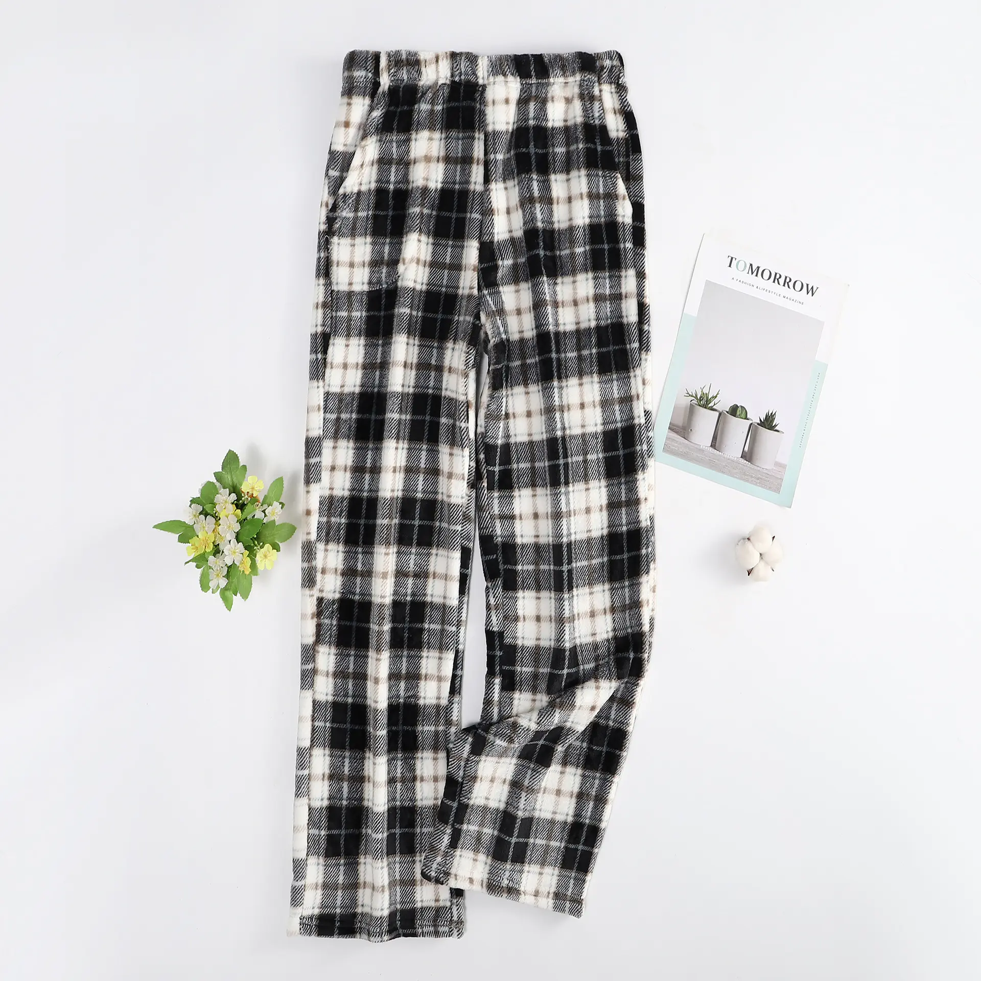 black and white grid