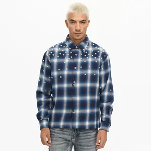 Valabasas Cadence Flannel Shirt – Blue Pearl Embellished