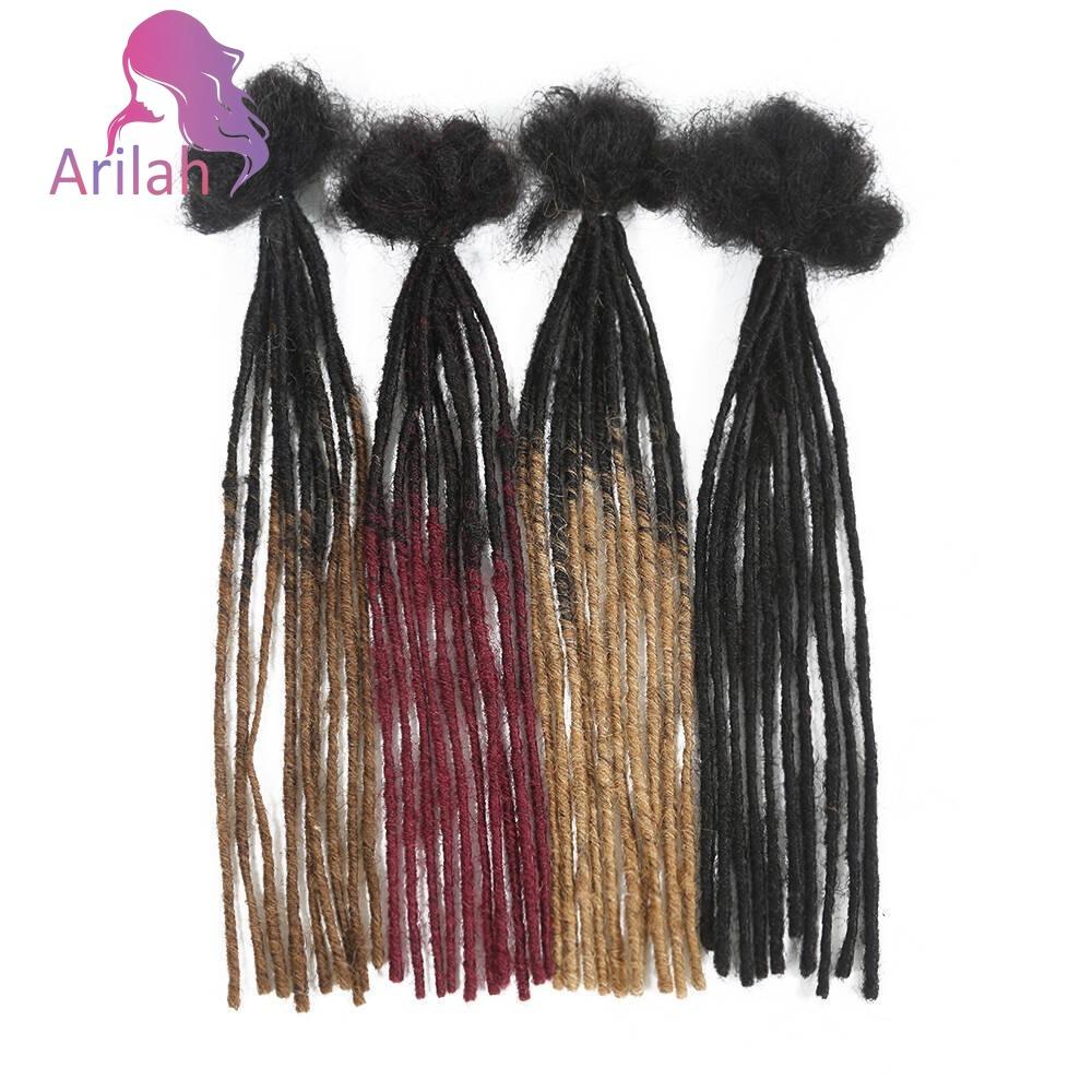 0.2cm Human Hair Dreadlock Extensions T1B