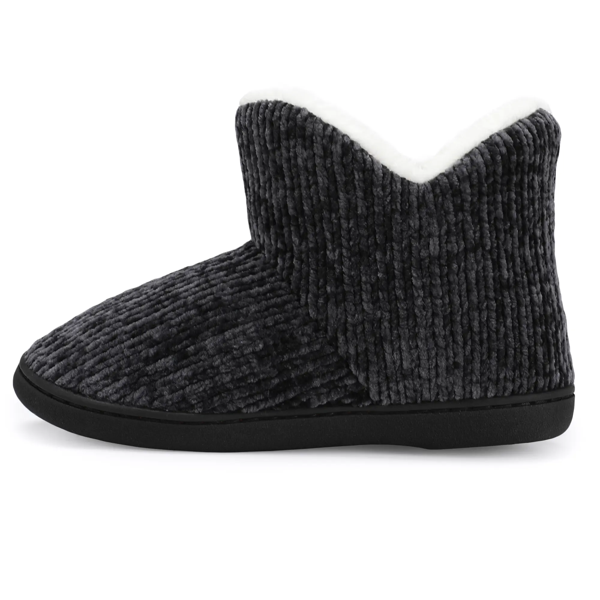 NineCiFun Women Warm Bootie Slippers Fluffy Plush Indoor Outdoor Winter Booty Slippers