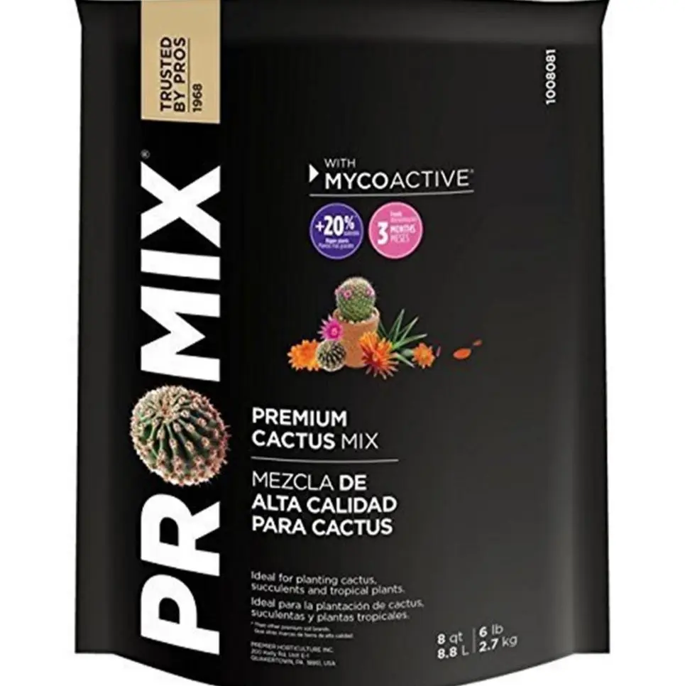 Pro Mix Premium Cactus Mix 8 qt with Beneficial Mycorrhizae for Root Growth