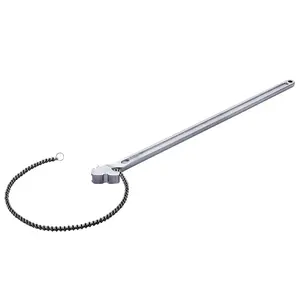 Chain Wrench, 48-Inch Chain Pipe Wrench, 13.4-Inch Diameter Capacity, CRV Reversible Pipe Fitting Tool Wrench With High-Strength Jaw And Ergonomic Handle For Pipe Installation And Automotive Repair