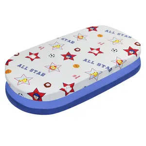 Everyday Kids 2-Pack Bassinet Sheets – 100% Cotton, Soft & Breathable, Fits Oval & Rectangle Mattresses- Jungle Sports/Solid