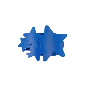 Blue Shooting Star Medium Flat Hair Clip