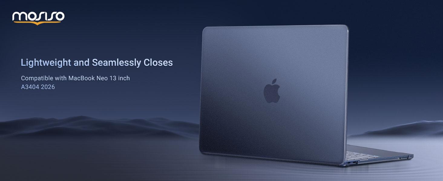 MOSISO Compatible with MacBook Neo Case 13 inch 2026 Release Model A3404, Precision-Matched to Laptop Color, 4 in 1 Kit Ultra-Thin Crack&Fingerprint Resistant Protective Hard Shell Cover MOSISO Compatible with MacBook Neo Case 13 inch 2026 Release Model A3404, Precision-Matched to Laptop Color, 4 in 1 Kit Ultra-Thin Crack&Fingerprint Resistant Protective Hard Shell Cover