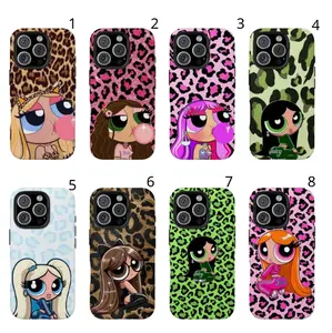 Y2k Fashion Powerpuff girls Phone case 90s Cartoon Phone Case Compatible for iPhone 17Air 16Promax 15 14 13 12 11