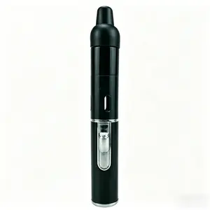 Black Metal Windproof Camping Lighter No Butane Included, Refillable Jet Torch Lighter, Portable Pocket Lighter for Outdoor Hiking BBQ Campfire, Sleek Pen Design