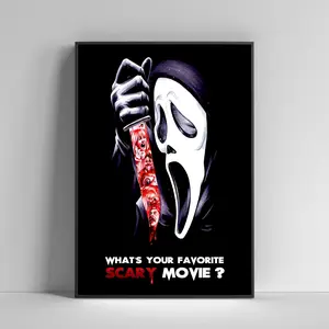 Scream Movie Poster Unframed  with Quote