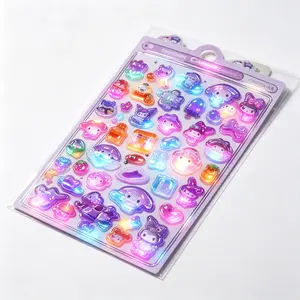 Sanrio 3D Glow-in-the-Dark Decorative Sticker - Home Supplies, Home Decor Accessory, Random Design - Single Sticker for Switch, General Decor