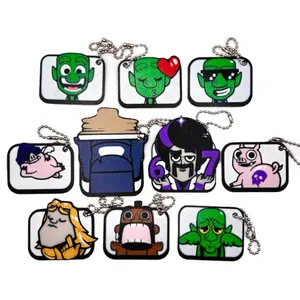 Clash Emote Keychains - Funny Display for Backpacks or Keys - Various Emoticons from Mobile Royale Gaming - Gift for Gaming Boyfriend