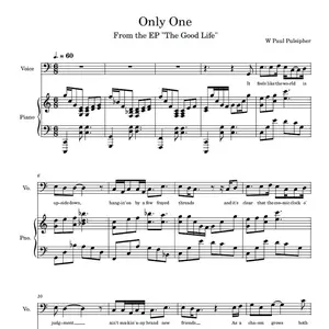 “Only One” sheet music by W Paul Pulsipher