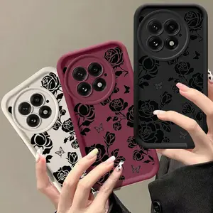 Phone Case - Phone Case - Colorful Black Rose, Suitable for Oneplus 10R/11R/12R/13R/10T/Nord3, Ultra-Thin Matte Anti-Drop Phone Case, Full Edge Protection Cover, Trendy And Unique