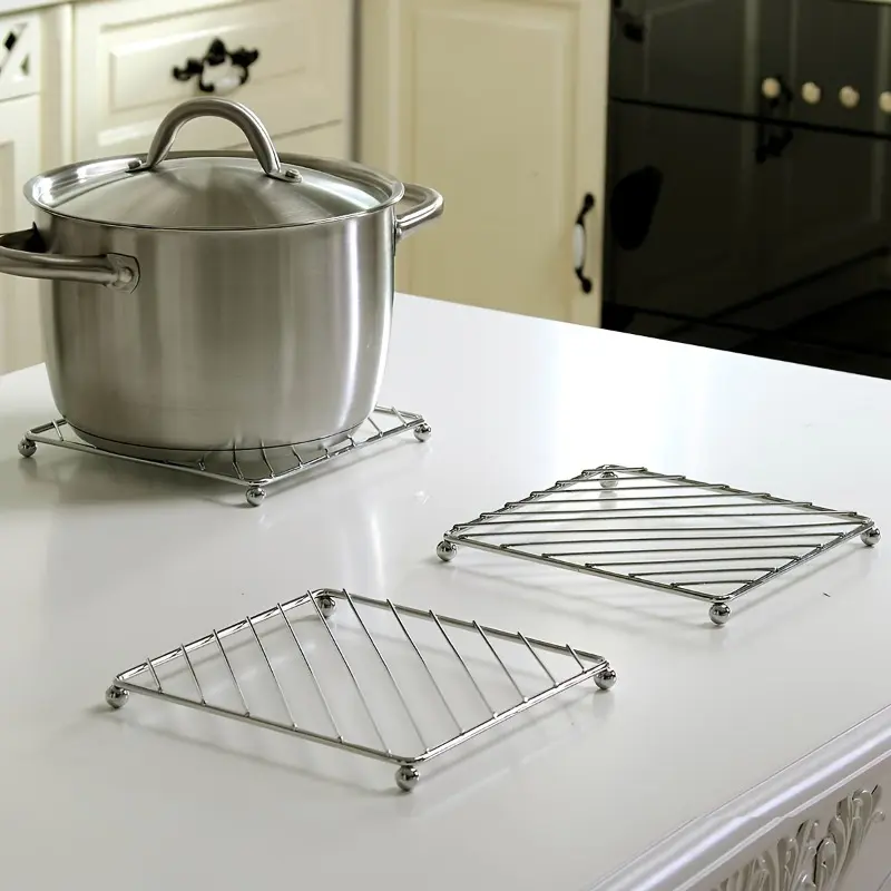 3pcs Household Pot Mats, Square Shelf, Heat Insulation Anti-scald Dish Mat, Coaster, Table Mat, Heat Insulation Pad