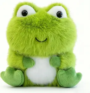 Cute Frog Stuffed Animal Plush, 5 Inch Small Frog Plush Toy for Car Dashboard, Office Desk & Home Decor, Soft Lightly Scented Plush Gift