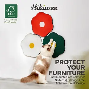 Hikiwee Eco-Friendly Wall Mounted Cat Scratcher, Wear-Resistant & No Debris Cat Scratch Board, Modern Home Decor,#petlovers,#Summervibes