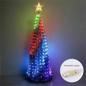 Smart   Lights Magic Color-Changing LED  Tree: Features USB Power, Bluetooth/APP Remote Control, Includes Stand for Freestanding Display.    Path Lights Set christmas tree Remote-Controlled Shelf Decor Ornaments Decoration  Beer   Portable Tanning Lamp