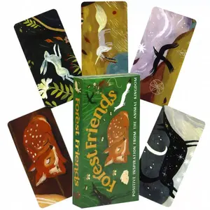 Forest Friends Oracle Card, 1 Box Animal Kingdom Positive Card, Healing Card Game for Family & Friends, Party Game, Wildcard Cards, Family Fun Game
