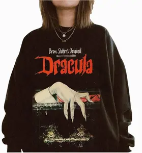 Halloween 2025 Dracula Sweatshirt, Novel Sweater Crewneck